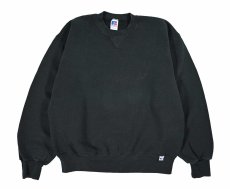 画像1: Used Russell Athletic Blank Sweat Shirt Black made in USA (1)