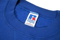 画像4: Used Russell Athletic Blank Sweat Shirt Blue made in USA (4)