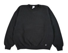 画像1: Used Russell Athletic Blank Sweat Shirt Black (1)