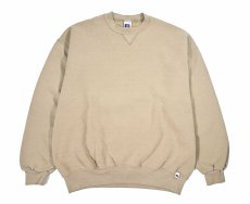 画像1: Used Russell Athletic Blank Sweat Shirt Khaki made in USA (1)