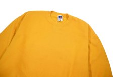画像2: Used Russell Athletic Blank Sweat Shirt Yellow made in USA (2)