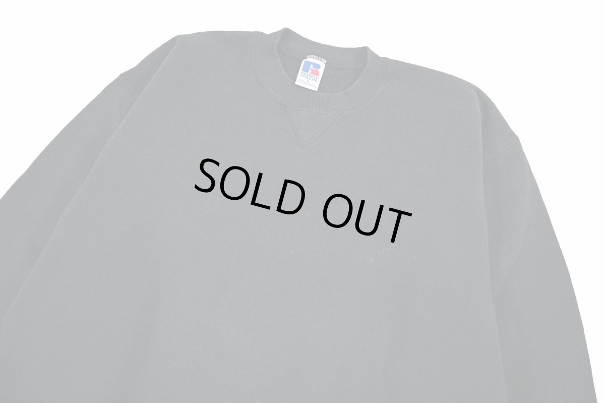 画像2: Used Russell Athletic Blank Sweat Shirt Black made in USA (2)