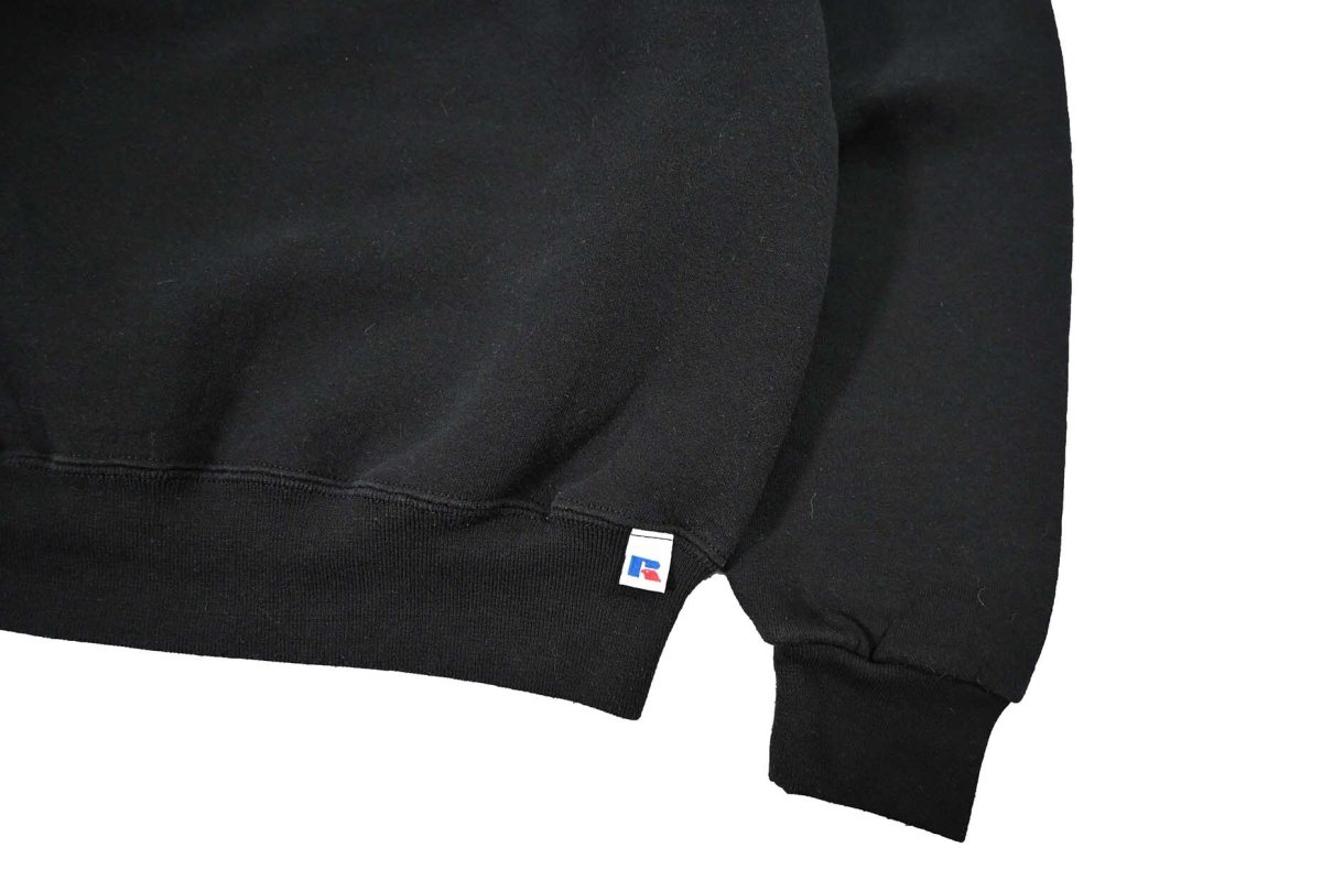 画像3: Used Russell Athletic Blank Sweat Shirt Black (3)