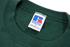 画像4: Used Russell Athletic Blank Sweat Shirt Green made in USA (4)