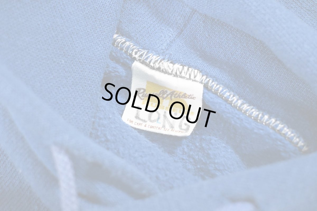 画像4: Used Russell Athletic Blank Sweat Hoodie Blue made in USA (4)