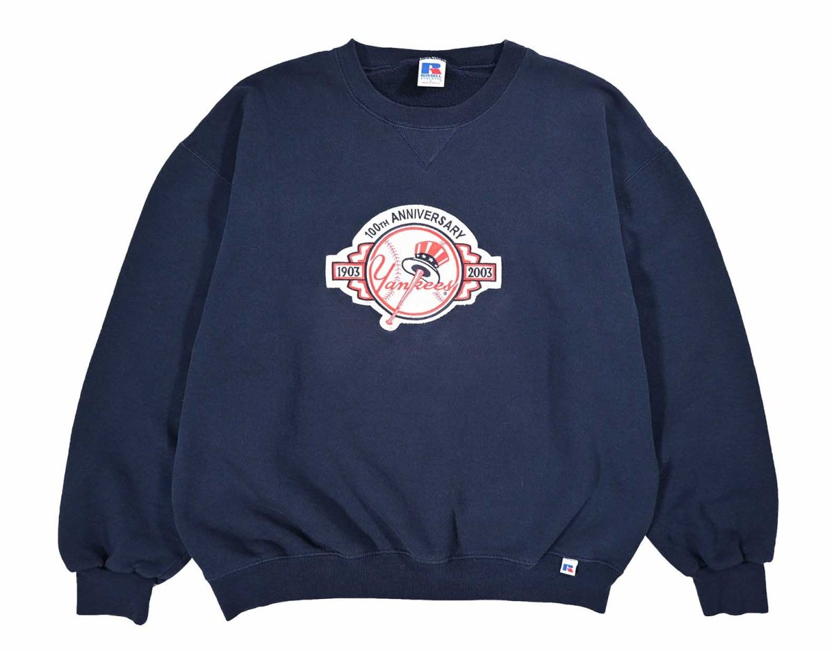 画像1: Used Russell Athletic Blank Sweat Shirt "New York Yankees" (1)