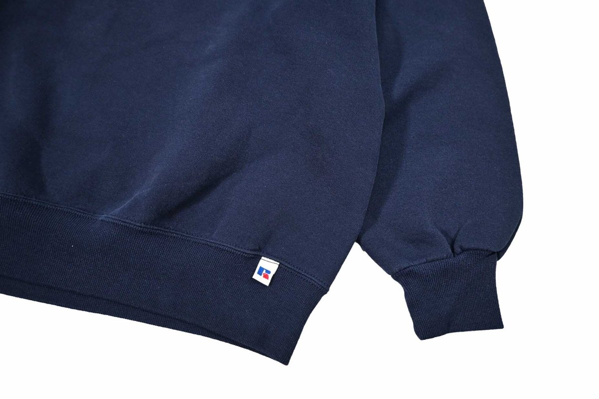 画像3: Used Russell Athletic Blank Sweat Shirt Navy made in USA (3)