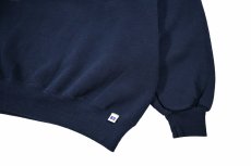 画像3: Used Russell Athletic Blank Sweat Shirt Navy made in USA (3)