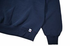 画像3: Used Russell Athletic Blank Sweat Shirt Navy made in USA (3)