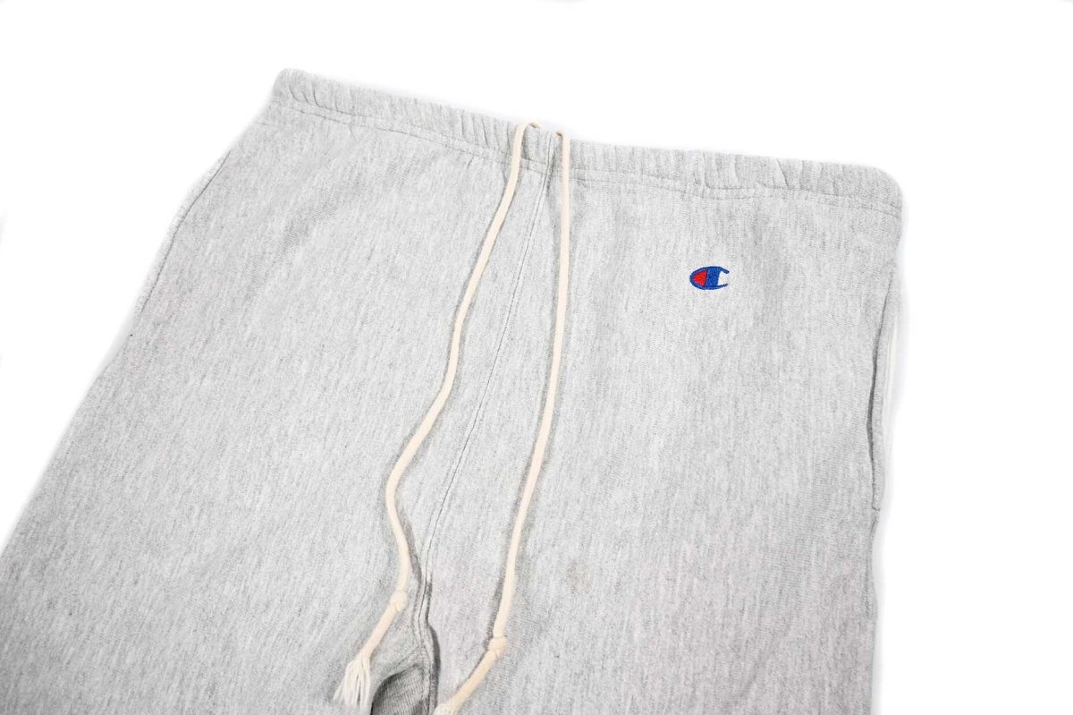 画像2: 80s Used Champion Reverse Weave Sweat Pants Ash made in USA (2)