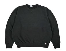 画像1: Used Russell Athletic Blank Sweat Shirt Black (1)