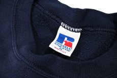 画像4: Used Russell Athletic Blank Sweat Shirt Navy made in USA (4)