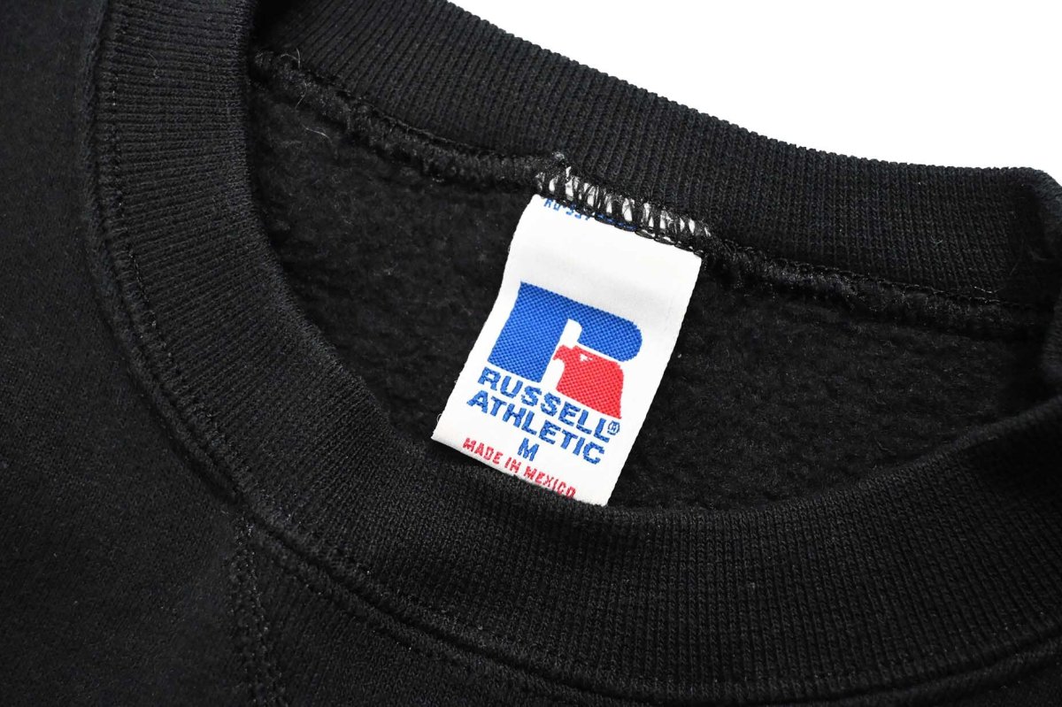 画像4: Used Russell Athletic Blank Sweat Shirt Black (4)