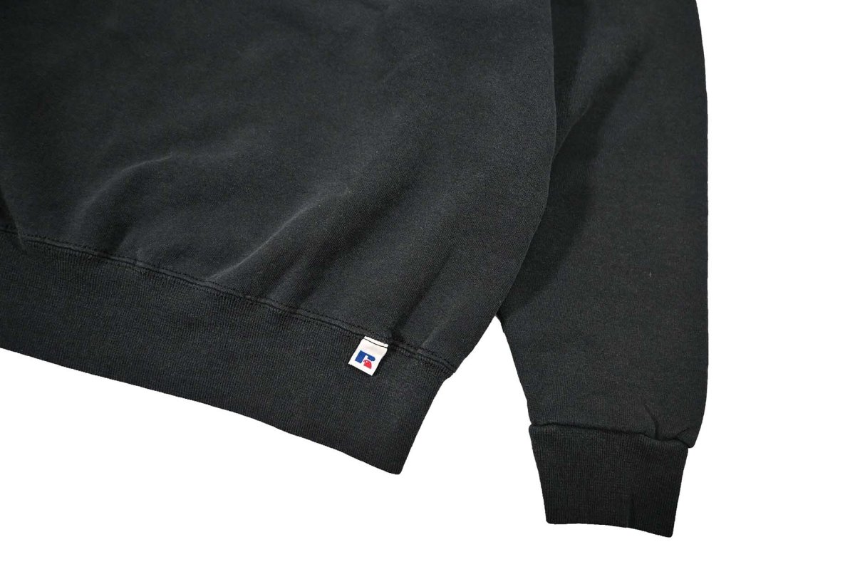 画像3: Used Russell Athletic Blank Sweat Shirt Black (3)