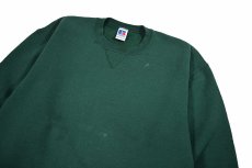 画像2: Used Russell Athletic Blank Sweat Shirt Green made in USA (2)
