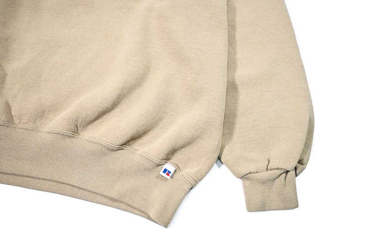 画像3: Used Russell Athletic Blank Sweat Shirt Khaki made in USA (3)