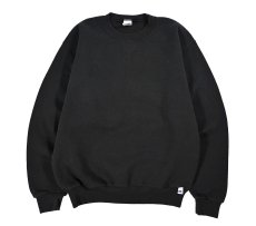 画像1: Used Russell Athletic Blank Sweat Shirt Black (1)