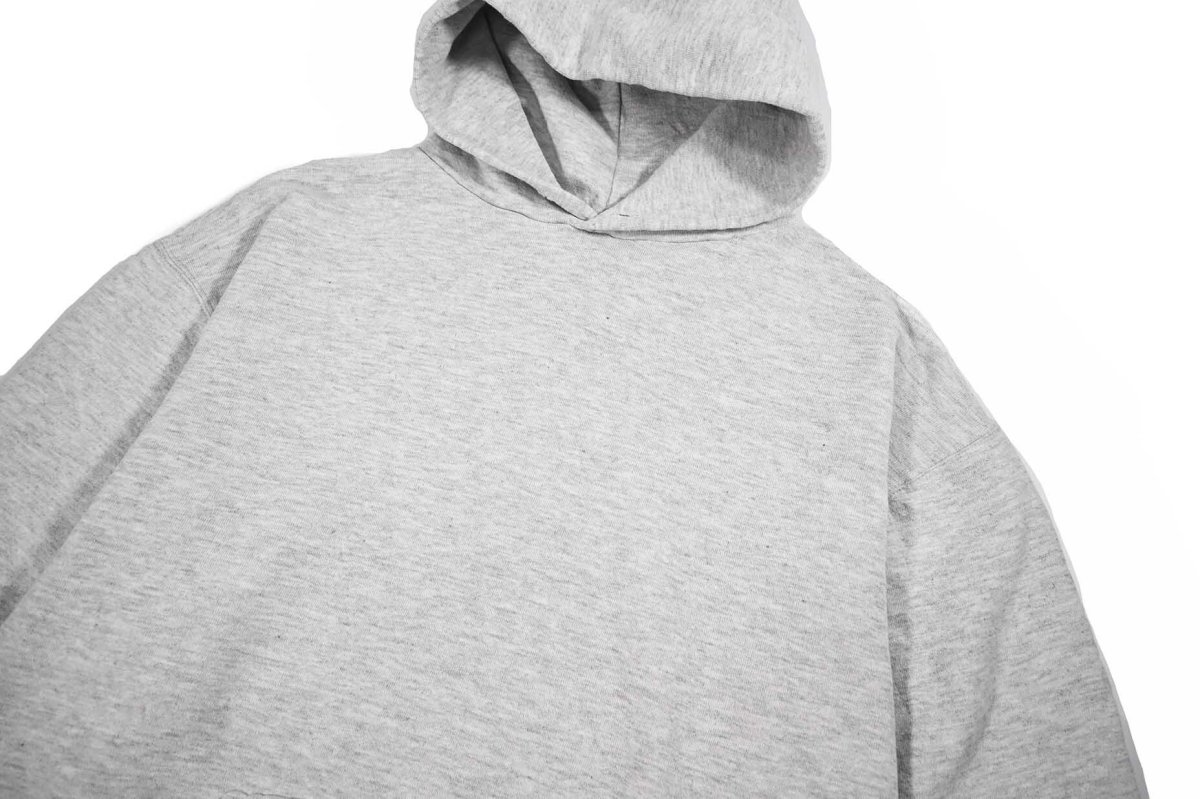 画像2: Used Russell Athletic Blank Sweat Hoodie Ash made in USA (2)