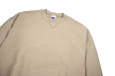 画像2: Used Russell Athletic Blank Sweat Shirt Khaki made in USA (2)