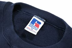 画像4: Used Russell Athletic Blank Sweat Shirt Navy made in USA (4)
