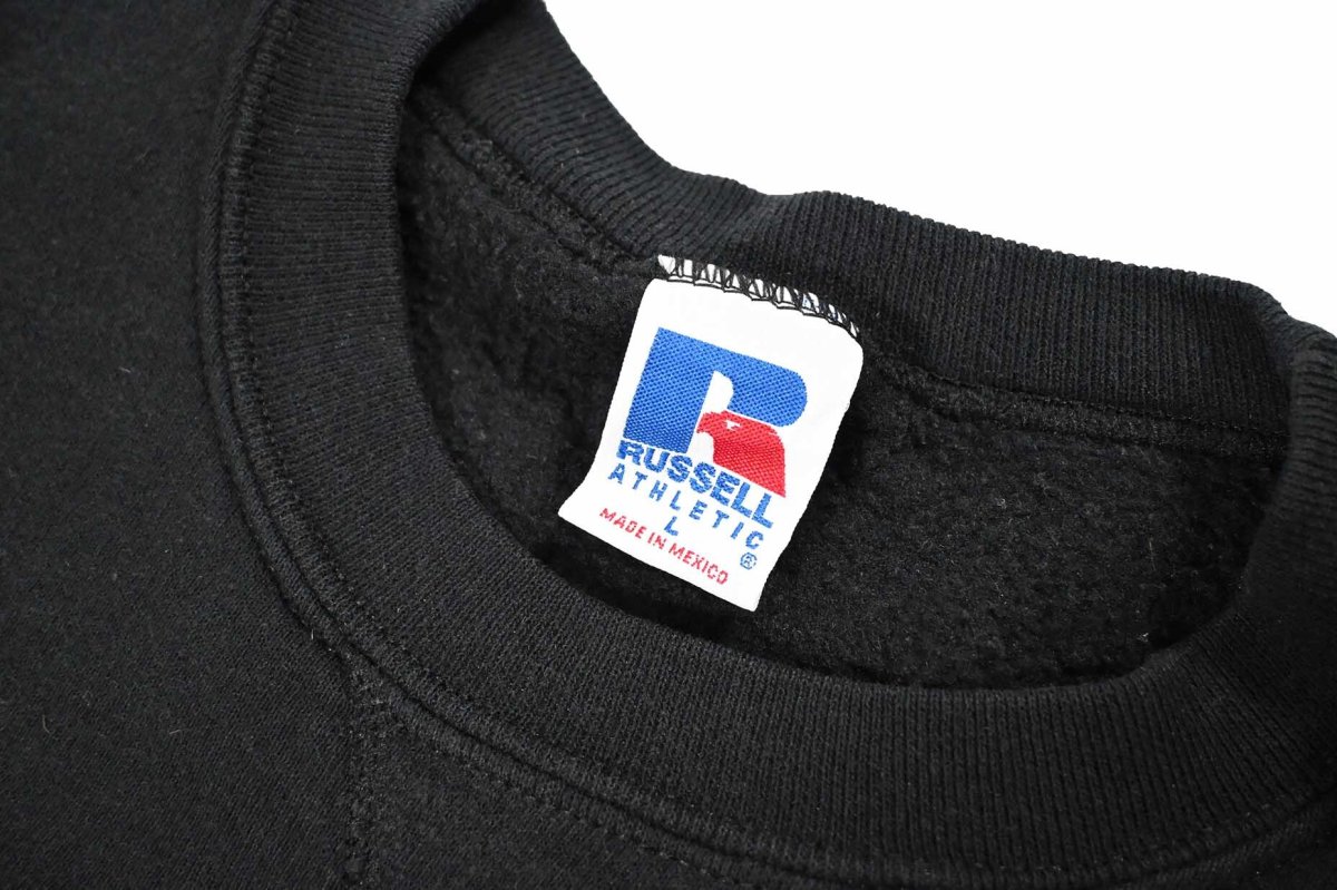 画像4: Used Russell Athletic Blank Sweat Shirt Black (4)