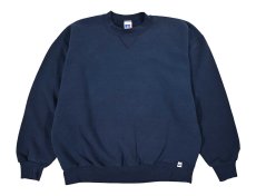 画像1: Used Russell Athletic Blank Sweat Shirt Navy made in USA (1)