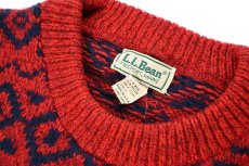 画像4: Used L.L.Bean Wool Knit Sweater made in USA (4)