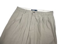 画像2: Used Polo Ralph Lauren Pleated Chino Trouser Grey "Hammond Pant" ラルフローレン (2)