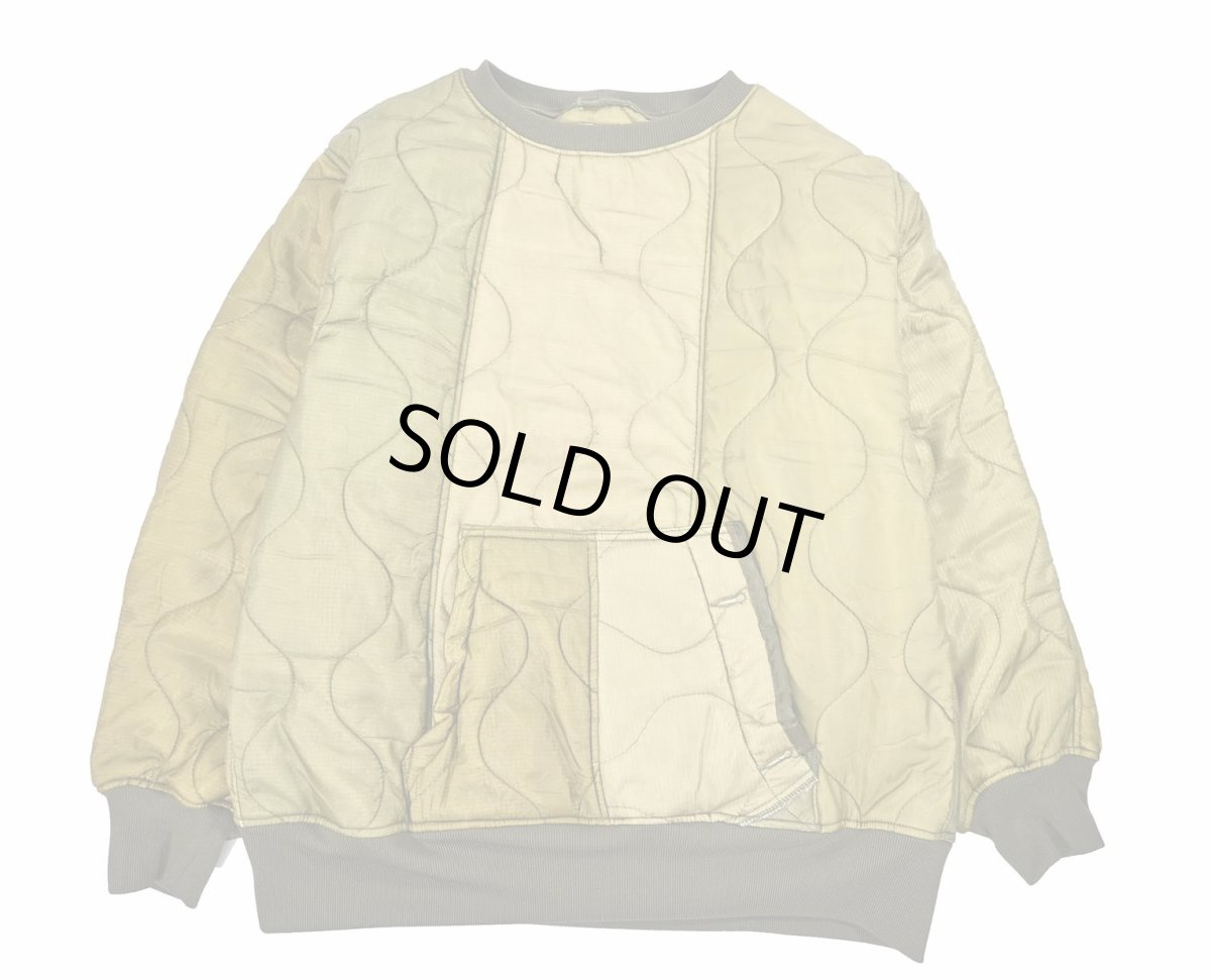 画像1: 【SALE】oddment Quilting Liner Crew Olive (1)