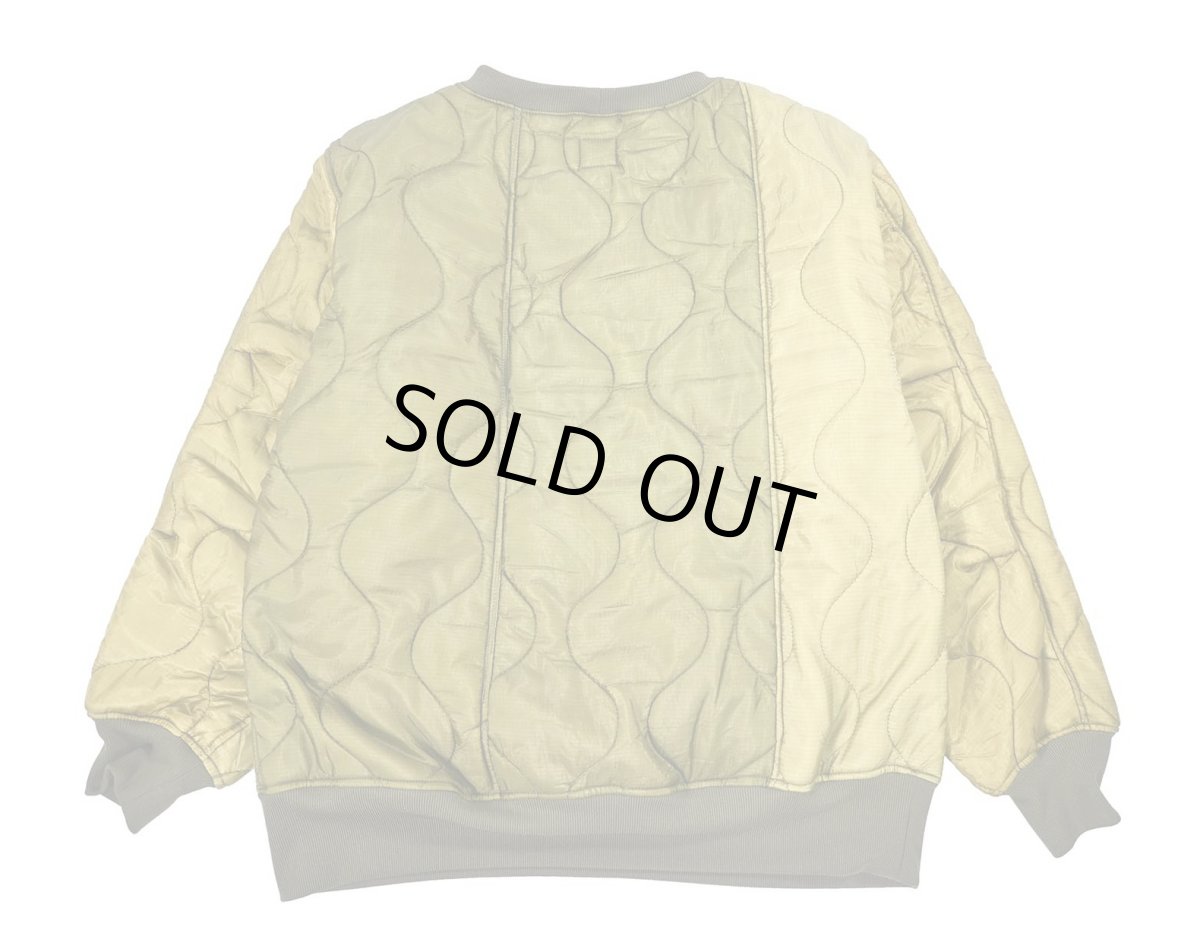 画像2: 【SALE】oddment Quilting Liner Crew Olive (2)