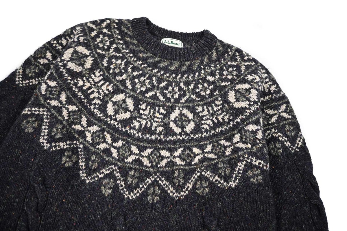 画像2: Used L.L.Bean Wool Knit Sweater (2)