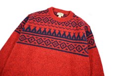 画像2: Used L.L.Bean Wool Knit Sweater made in USA (2)