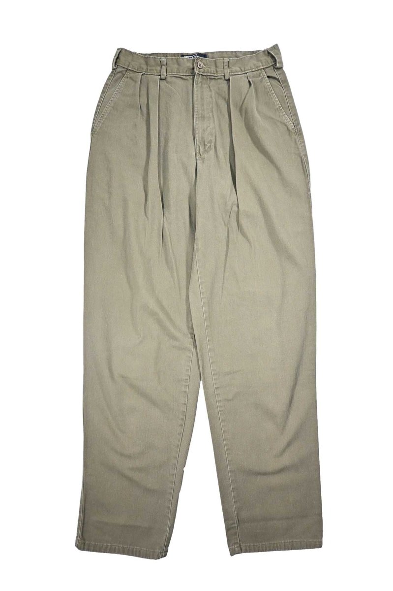画像1: Used Polo Ralph Lauren Pleated Chino Trouser Olive ラルフローレン (1)
