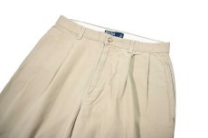 画像2: Used Polo Ralph Lauren Pleated Chino Trouser Khaki "Hammond Pant" ラルフローレン (2)