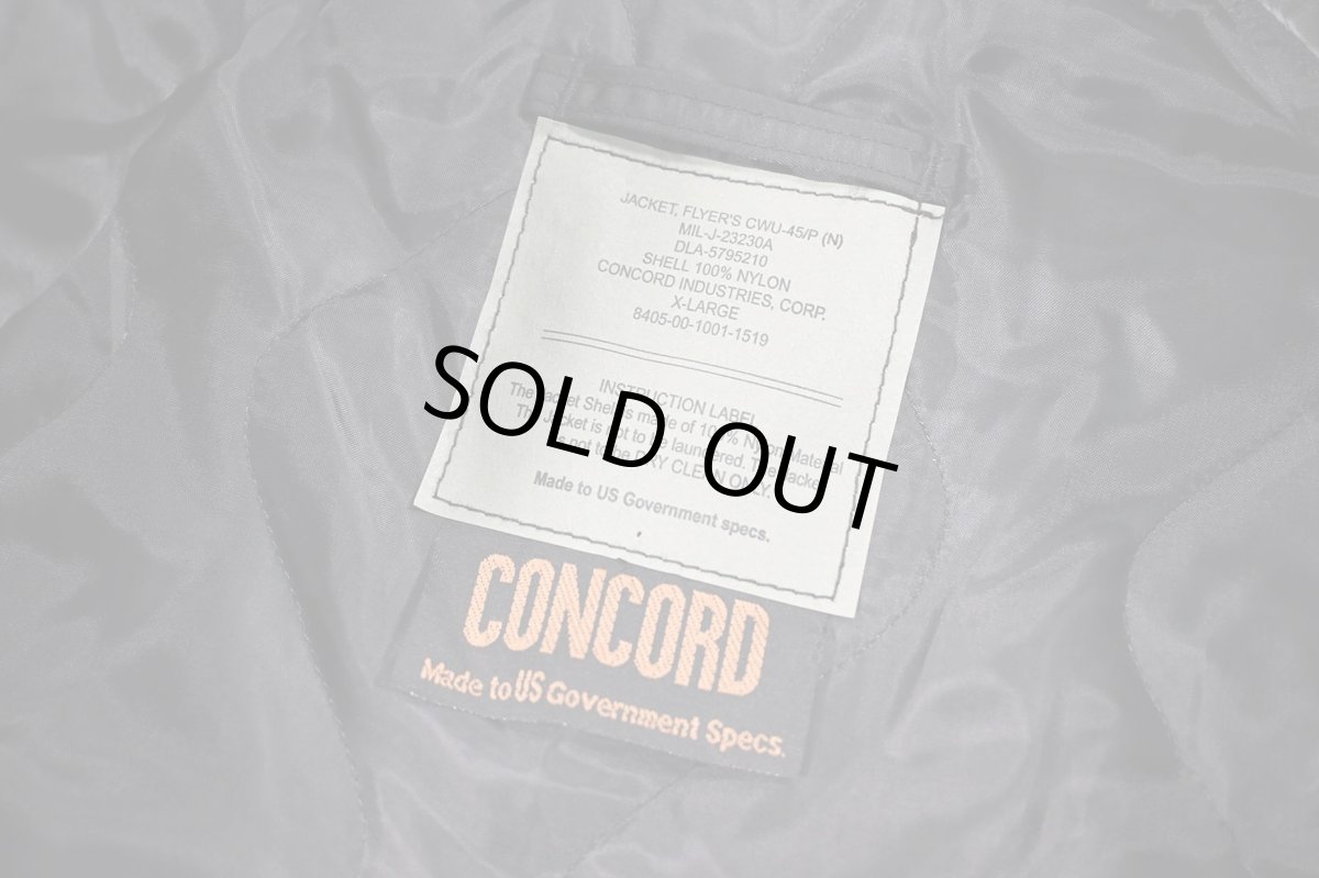 画像6: Deadstock Concord CWU-45/P Flight Jacket Black (6)