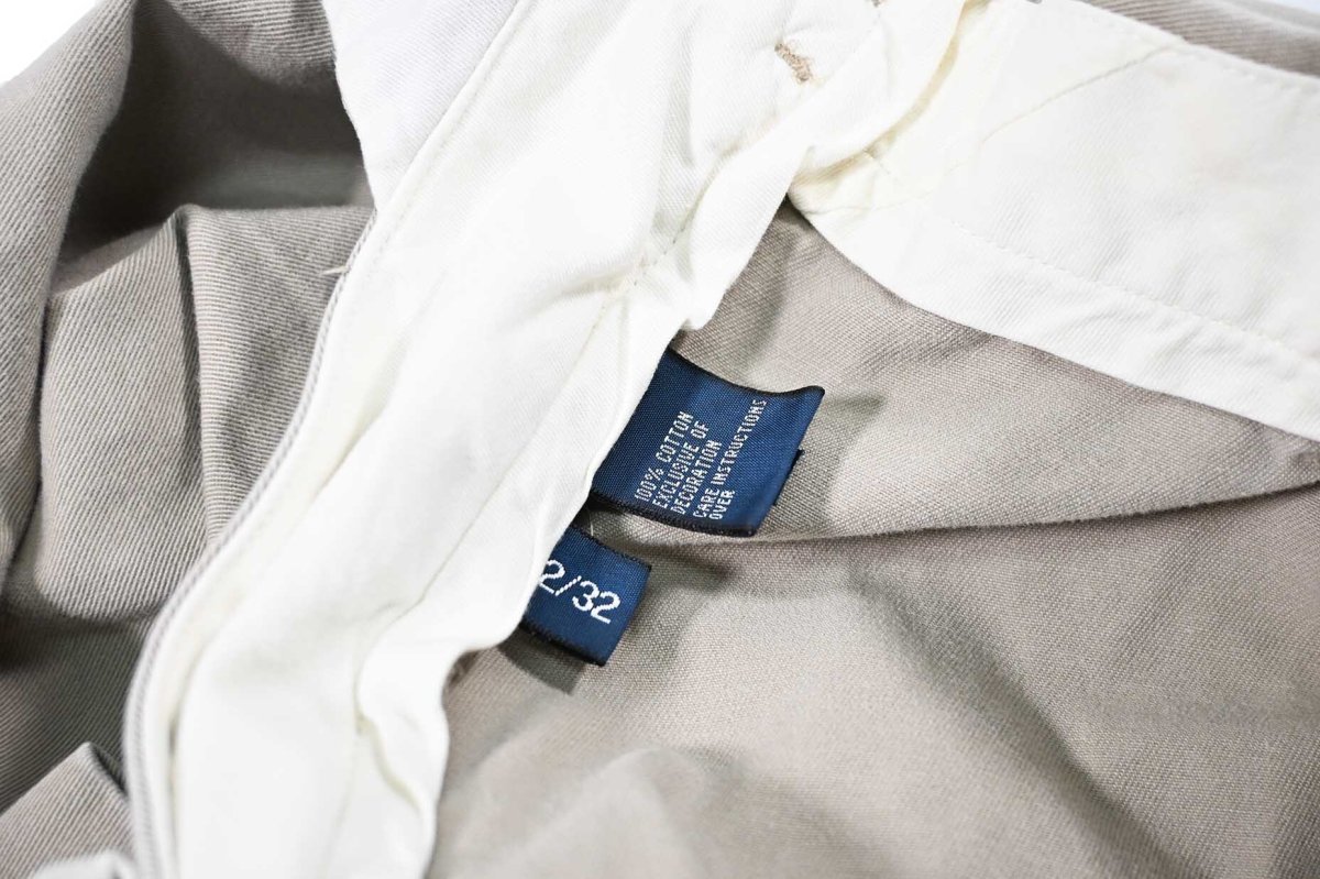 画像7: Used Polo Ralph Lauren Pleated Chino Trouser Khaki "Ethan Pant" ラルフローレン (7)