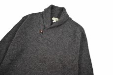 画像2: Used L.L.Bean Shawl Collar Wool Knit Sweater made in USA (2)