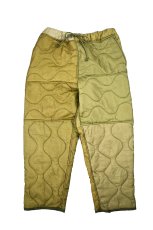 画像1: oddment Quilting Liner Pants Olive (1)