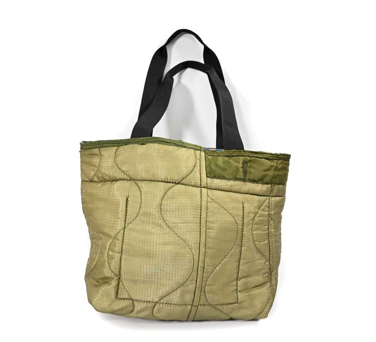 画像1: oddment Quilting Liner Tote bag (1)