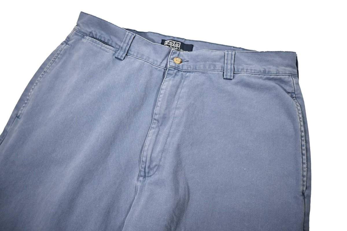 画像2: Used Polo Ralph Lauren Chino Trouser Blue ラルフローレン (2)