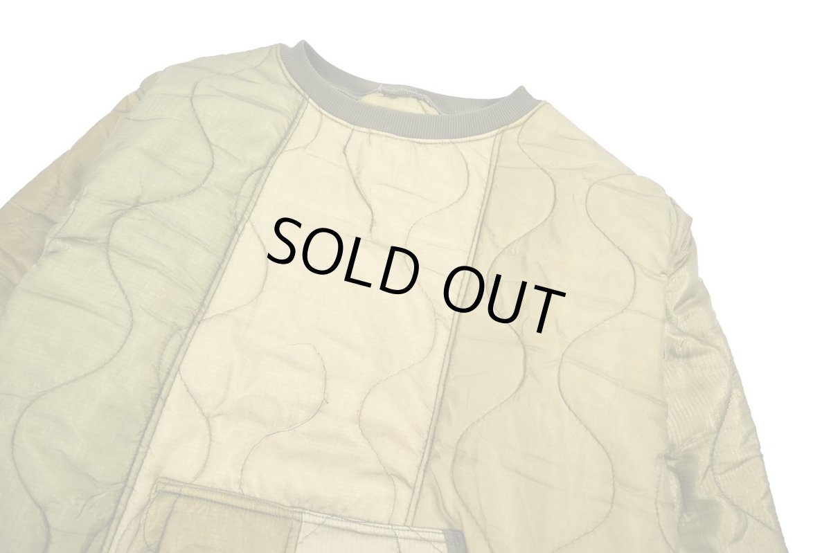 画像3: 【SALE】oddment Quilting Liner Crew Olive (3)