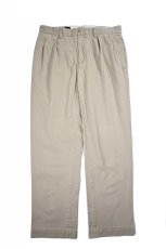 画像1: Used Polo Ralph Lauren Pleated Chino Trouser Khaki "Ethan Pant" ラルフローレン (1)