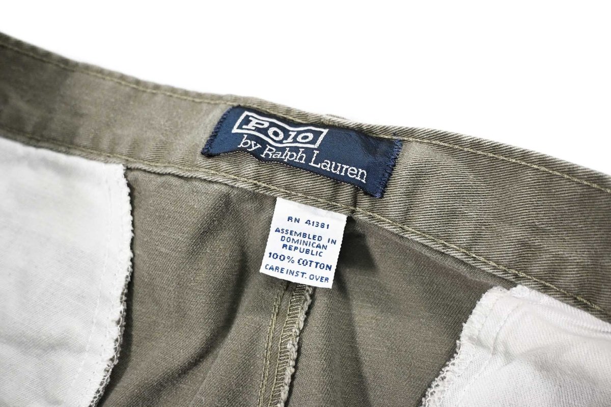 画像6: Used Polo Ralph Lauren Pleated Chino Trouser Olive ラルフローレン (6)