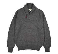画像1: Used L.L.Bean Shawl Collar Wool Knit Sweater made in USA (1)