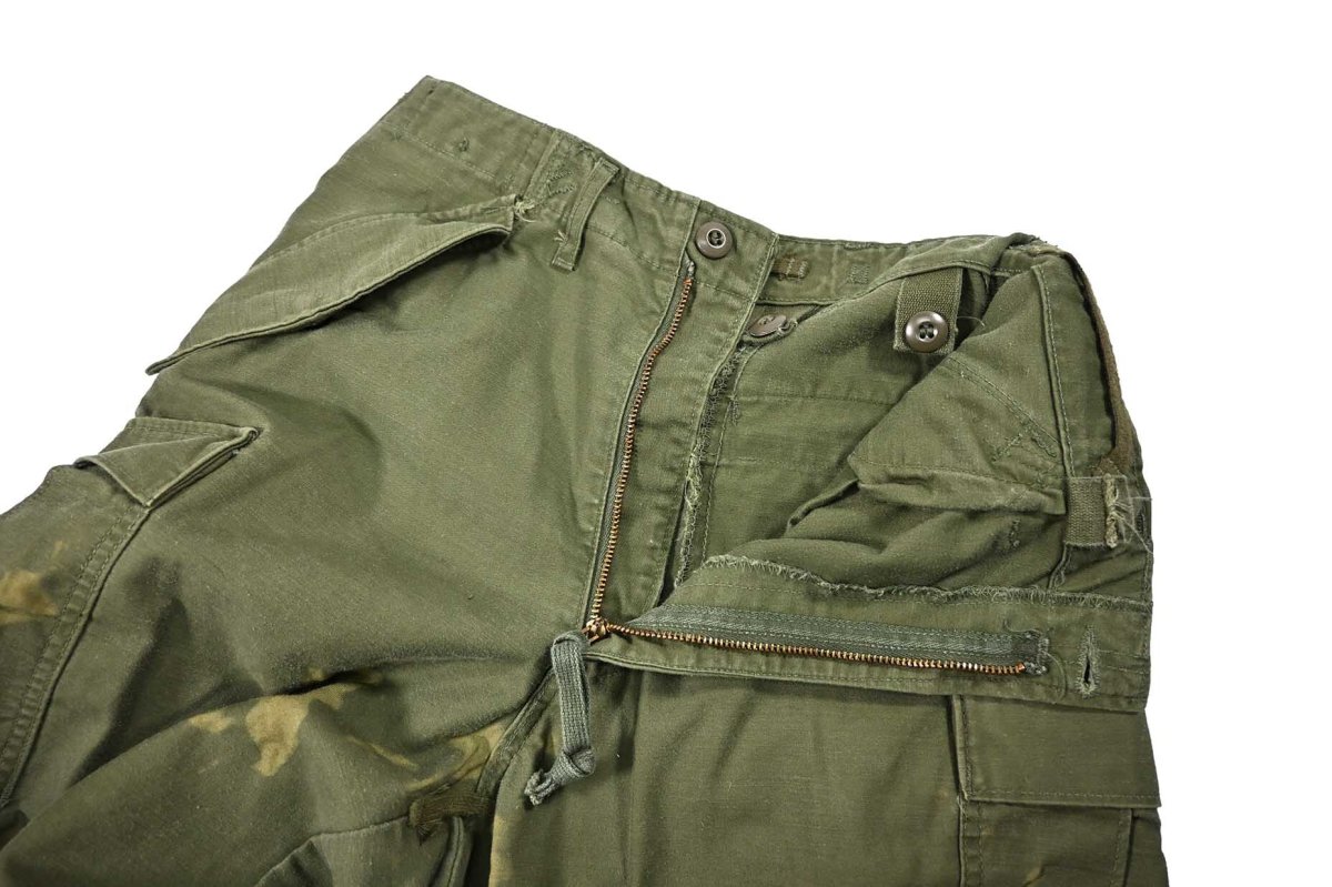 画像6: 70s Used Us Army M-65 Field Pants Olive (6)