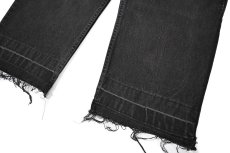画像3: 99' Used Levi's 550 Denim Pants Cut Off Black made in USA リーバイス (3)