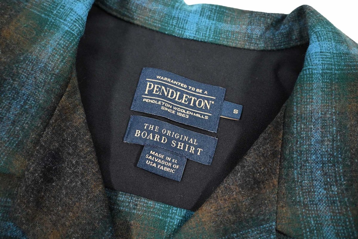 画像4: Pendleton Board Shirt Teal/Charcoal Ombre ペンドルトン (4)