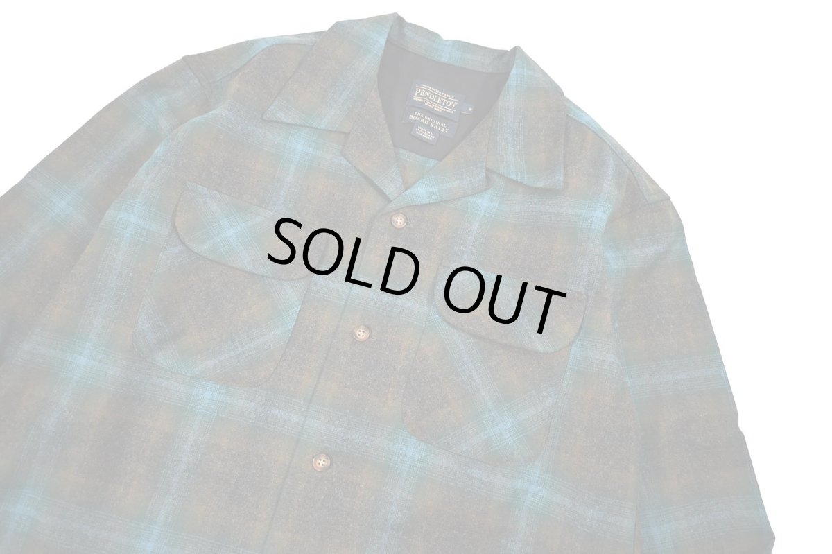 画像2: Pendleton Board Shirt Teal/Charcoal Ombre ペンドルトン (2)