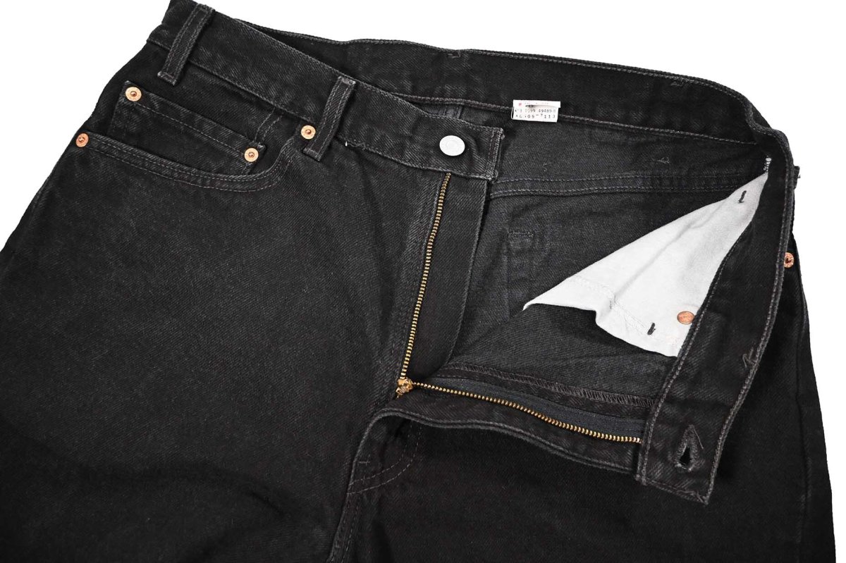画像5: 99' Used Levi's 505 Denim Pants Black made in Mexico リーバイス (5)