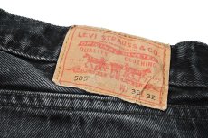 画像5: Used Levi's 505 Denim Pants Black リーバイス (5)